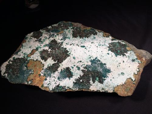 Atacamite, Halloysite<br />Copiapó Province, Atacama Region, Chile<br />270 mm x 140 mm x 55 mm<br /> (Author: Robert Seitz)