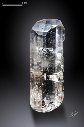 Topaz<br />Shengus (Shingus), Distrito Baltistán, Gilgit-Baltistan (Áreas del Norte), Paquistán<br />42 X 15 mm<br /> (Author: Manuel Mesa)