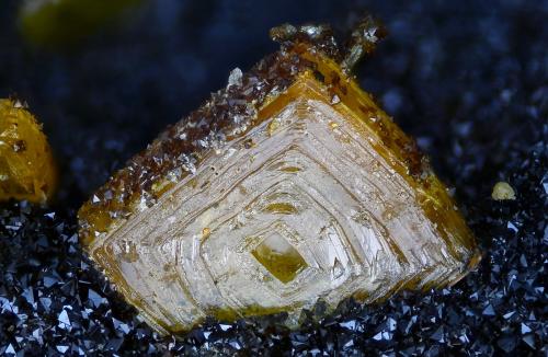 Wulfenita<br />San Antonio de Padua Mine, Albuñuelas, Comarca Valle de Lecrín, Granada, Andalusia, Spain<br />Campo de visión 2,8 mm<br /> (Autor: Juan Miguel)