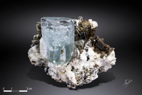 Beryl (variety aquamarine)<br />Nagar, Hunza Valley, Nagar District, Gilgit-Baltistan (Northern Areas), Pakistan<br />112 X 91 mm<br /> (Author: Manuel Mesa)