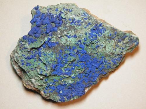 Azurite and Malachite<br />Tschudi Mine, Otavi, Otjozondjupa Region, Namibia<br />210mm x 165mm x 55mm<br /> (Author: Heimo Hellwig)