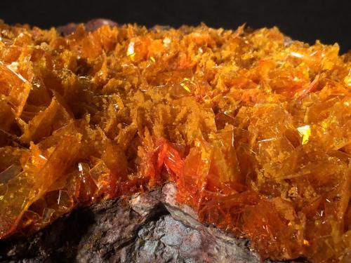 Wulfenite, Mimetite<br />Rowley Mine, Theba, Painted Rock District, Painted Rock Mountains, Maricopa County, Arizona, USA<br />245 mm x 155 mm x 95 mm<br /> (Author: Robert Seitz)