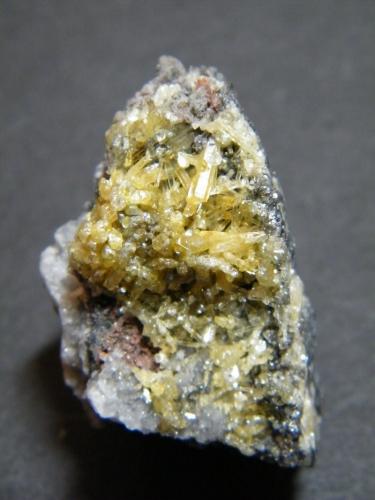 Mimetite<br />Tsumeb Mine, Tsumeb, Otjikoto Region, Namibia<br />22mm x 34mm x 18mm<br /> (Author: Heimo Hellwig)