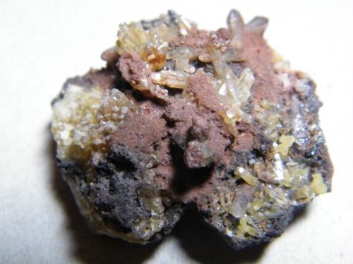 Mimetite<br />Tsumeb Mine, Tsumeb, Otjikoto Region, Namibia<br />32mm x 32mm x 20mm<br /> (Author: Heimo Hellwig)