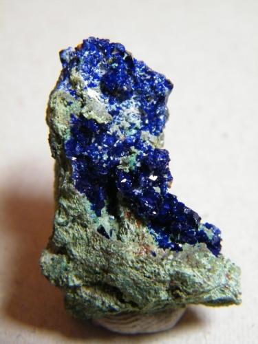 Azurite<br />Tsumeb Mine, Tsumeb, Otjikoto Region, Namibia<br />25mm x 34mm x 22mm<br /> (Author: Heimo Hellwig)