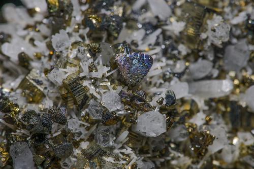Quartz, Pyrite<br />Oppu Mine, Nishimeya-mura, Nakatsugaru District, Aomori Prefecture, Tohoku Region, Honshu Island, Japan<br /><br /> (Author: am mizunaka)