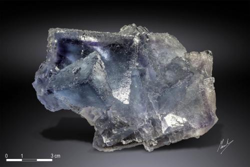 Fluorite<br />La Viesca Mine, La Collada mining area, Huergo, Siero, Comarca Oviedo, Principality of Asturias (Asturias), Spain<br />115 x 80 mm<br /> (Author: Manuel Mesa)