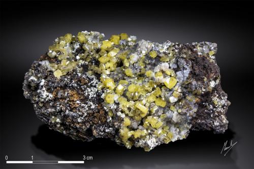 Mimetite<br />Mina Ojuela, Mapimí, Municipio Mapimí, Durango, México<br />80 x 50 mm<br /> (Author: Manuel Mesa)