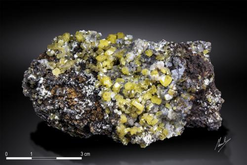 Mimetita<br />Ojuela Mine, Mapimí, Municipio Mapimí, Durango, Mexico<br />80 x 50 mm<br /> (Autor: Manuel Mesa)