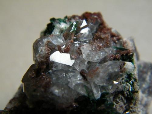 Brochantite and Cerussite<br />Tsumeb Mine, Tsumeb, Otjikoto Region, Namibia<br />48mm x 33mm x 38mm<br /> (Author: Heimo Hellwig)