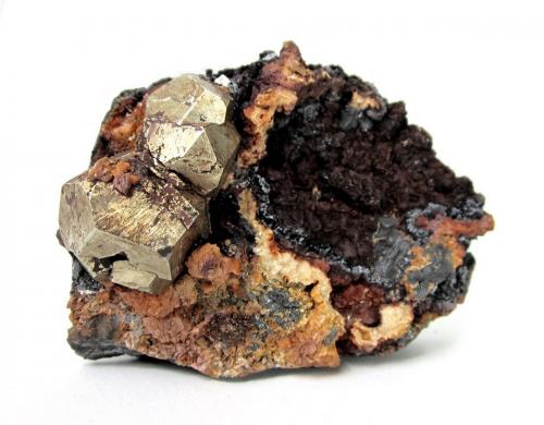 Pyrite<br />Rio Marina, Elba Island, Livorno Province, Tuscany, Italy<br />Specimen size 8 cm, largest pyrite 2 cm<br /> (Author: Tobi)