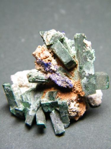 Malachite and Azurite<br />Tsumeb Mine, Tsumeb, Otjikoto Region, Namibia<br />28mm x 28mm x 23mm<br /> (Author: Heimo Hellwig)