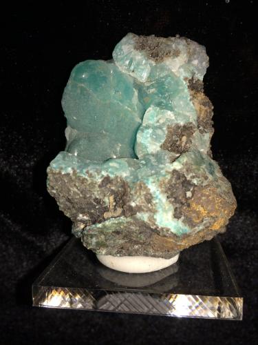 Smithsonite<br />Mina Kelly, Magdalena, Distrito Magdalena, Condado Socorro, New Mexico, USA<br />63 mm x 53 mm x 45 mm<br /> (Author: Robert Seitz)