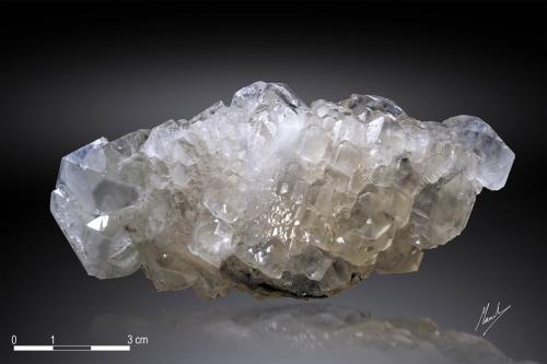 Calcite<br />Moscona Mine, El Llano, Solís, Corvera de Asturias, Comarca Avilés, Principality of Asturias (Asturias), Spain<br />120 x 55 mm<br /> (Author: Manuel Mesa)