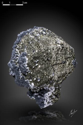 Pyrrhotite, Boulangerite, Rhodochrosite and Pyrite<br />Stan Trg (Stan Terg, Stari Trg) Mine, Trepča Complex, Trepča Valley, Kosovska Mitrovica, Kosovska Mitrovica District, Kosovo<br />126 x 95 mm<br /> (Author: Manuel Mesa)