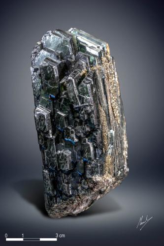 Vivianite<br />Morococala Mine, Santa Fe Mining Distric, Dalence Province, Oruro Department, Bolivia<br />112 x 72 mm<br /> (Author: Manuel Mesa)