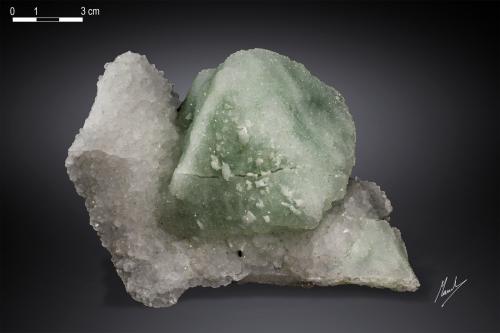 Fluorite and Quartz<br />Xiefang Mine, Ruijin, Ganzhou Prefecture, Jiangxi Province, China<br />152 x 88 mm<br /> (Author: Manuel Mesa)