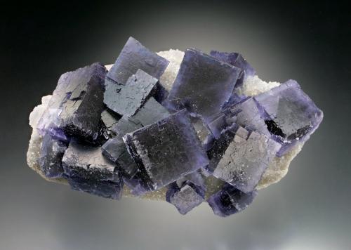 Fluorite, Quartz<br />La Viesca Mine, <i>Tres de la Collada</i> pocket, La Collada mining area, Huergo, Siero, Comarca Oviedo, Principality of Asturias (Asturias), Spain<br />12x7x5 cm overall size<br /> (Author: Jesse Fisher)