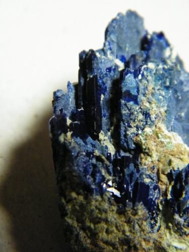 Azurite<br />Tsumeb Mine, Tsumeb, Otjikoto Region, Namibia<br />32mm x 45mm x 15mm<br /> (Author: Heimo Hellwig)