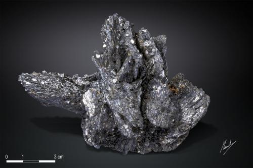 Löllingite and Arsenopyrite<br />Huanggang Mines, Hexigten Banner (Kèshíkèténg Qí), Chifeng (Ulanhad), Inner Mongolia Autonomous Region, China<br />117 X 82 mm<br /> (Author: Manuel Mesa)