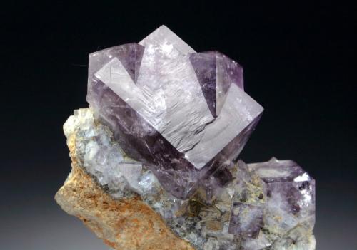 Fluorite<br />Pike Law Mines, Newbiggin, Teesdale, North Pennines Orefield, County Durham, England / United Kingdom<br />6x4x3 cm overall size<br /> (Author: Jesse Fisher)