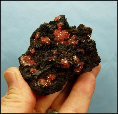 Rhodocrosite<br />N'Chwaning II Mine, N'Chwaning mining area, Kuruman, Kalahari manganese field (KMF), Northern Cape Province, South Africa<br />80 x 65 x 45 mm<br /> (Author: Pierre Joubert)