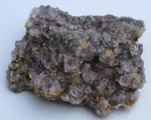Fluorite<br />Llimestone quarry on the east side of the burn, Trough vein, Stanhope Dene, Crawleyside, Weardale, North Pennines Orefield, County Durham, England / United Kingdom<br />14cm<br /> (Author: colin robinson)