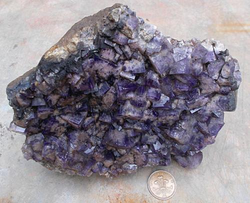 Fluorite<br />Pike Law Mines, Newbiggin, Teesdale, North Pennines Orefield, County Durham, England / United Kingdom<br />18cm<br /> (Author: colin robinson)