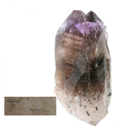 Quartz (variety amethyst)<br />Reinsdorf, Zwickau, Saxony/Sachsen, Germany<br />8 x 3 cm<br /> (Author: Andreas Gerstenberg)