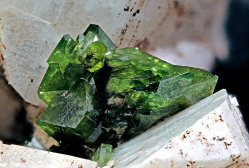 Titanite<br />Imilchil area, Anti-Atlas, Er Rachidia Province, Drâa-Tafilalet Region, Morocco<br />FOV 15mm<br /> (Author: Carlos Pareja)