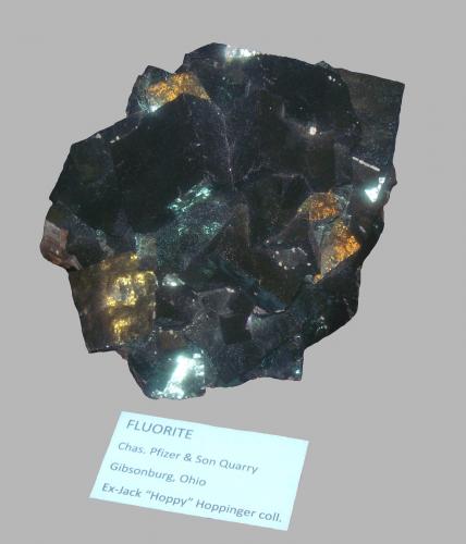 Fluorite<br />Charles Pfizer & Company Inc. Quarry, Gibsonburg, Sandusky County, Ohio, USA<br />18 cm x 12 cm x 7.5 cm<br /> (Author: Jamison Brizendine)