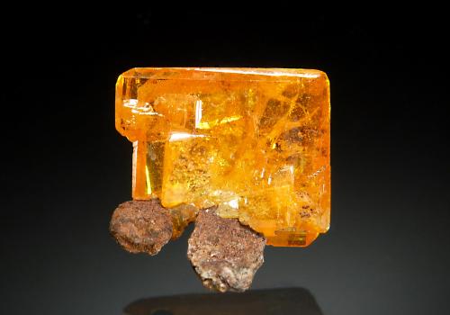 Wulfenite<br />Old Yuma Mine, Saguaro National Monument, Amole District, Tucson Mountains, Pima County, Arizona, USA<br />1.9 x 2.0 cm<br /> (Author: crosstimber)