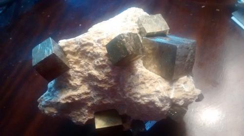 Pyrite<br />Ampliación a Victoria Mine, De Alcarama Range, Navajún, Comarca Cervera, La Rioja, Spain<br />13 cm x 12 cm x 11 cm<br /> (Author: franjungle)