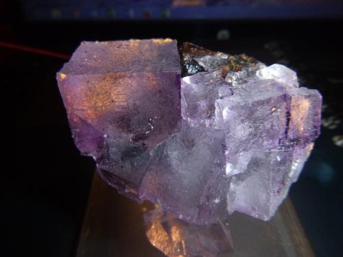 Fluorite on Sphalerite.<br />Mina Elmwood, Carthage, Distrito Central Tennessee Ba-F-Pb-Zn, Condado Smith, Tennessee, USA<br />48 mm x 50 mm x 34 mm<br /> (Author: franjungle)