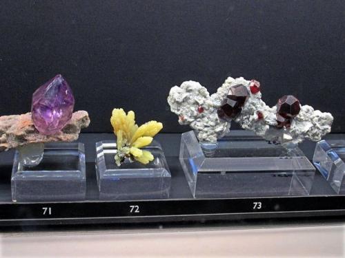 Some of the specimens from the collection on loan to David Friend Hall at the Yale Peabody Museum of Natural History, new permanent Hall of Minerals. (Author: Jordi Fabre)