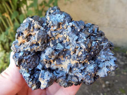 Semseyite. Sphalerite , Siderite<br />Herja Mine, Chiuzbaia, Baia Sprie, Maramures, Romania<br />10 x 7 cm<br /> (Author: Deyu)