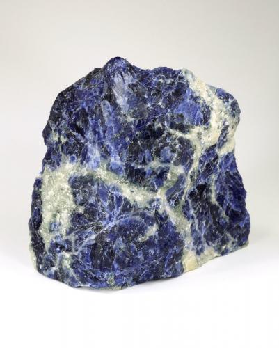 Sodalite, Quartz<br />Sodalite Mine, Orotumba, Swartbooisdrif, Kunene Region, Namibia<br />82x74x43mm<br /> (Author: Fiebre Verde)