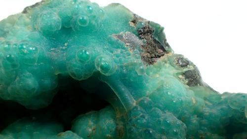 Quartz (variety chalcedony), Chrysocolla<br />Inspiration Pit, Inspiration, Miami-Inspiration District (Globe-Miami District), Gila County, Arizona, USA<br />94 mm x 52 mm x  34 mm<br /> (Author: Don Lum)