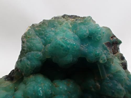 Quartz (variety chalcedony), Chrysocolla<br />Inspiration Pit, Inspiration, Miami-Inspiration District (Globe-Miami District), Gila County, Arizona, USA<br />94 mm x 52 mm x  34 mm<br /> (Author: Don Lum)