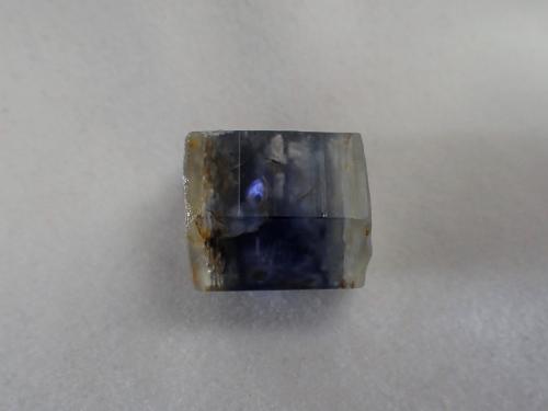 Corundum (variety sapphire)<br />Ratnapura, Ratnapura District, Sabaragamuwa Province, Sri Lanka<br />15 mm x 15 mm x 11 mm<br /> (Author: Don Lum)