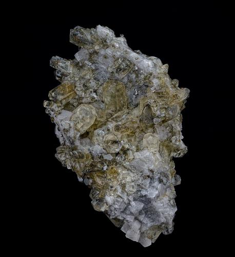 Calcite, Dolomite, Pyrite<br />Grant Quarry, Greely, Gloucester Township, Carleton County, Ontario, Canada<br />8.0 x 5.5 cm<br /> (Author: am mizunaka)