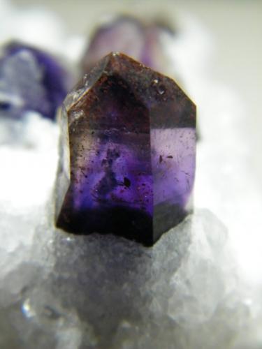 Quartz (variety amethyst) and Calcite<br />Brandberg area, Erongo Region, Namibia<br />127mm x 116mm x 104mm<br /> (Author: Heimo Hellwig)