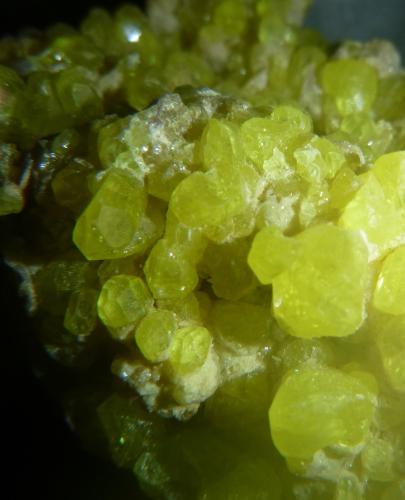 Sulphur<br />El Desierto Mine, San Pablo de Napa, Daniel Campos Province, Potosí Department, Bolivia<br />94 mm x 65 mm x 48 mm<br /> (Author: franjungle)