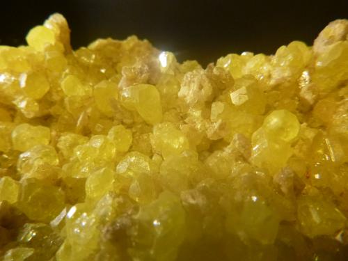 Sulphur<br />El Desierto Mine, San Pablo de Napa, Daniel Campos Province, Potosí Department, Bolivia<br />94 mm x 65 mm x 48 mm<br /> (Author: franjungle)