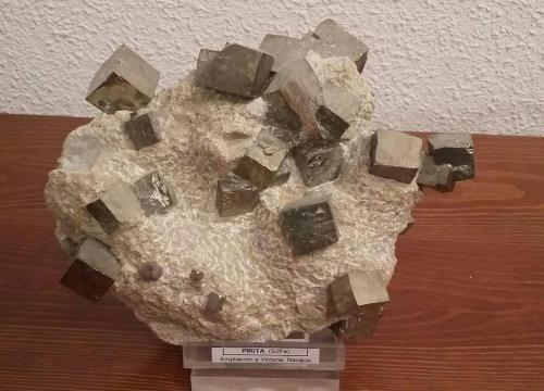 Pyrite<br />Ampliación a Victoria Mine, De Alcarama Range, Navajún, Comarca Cervera, La Rioja, Spain<br />16 cm x 12 cm x 9 cm<br /> (Author: franjungle)