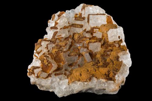 Cryolite with Siderite<br />Depósito Ivigtut, Ivittuut, Fiordo Arsuk, Sermersooq, Groenlandia<br />10.0x 7.0 x 8.0 cm<br /> (Author: MIM Museum)