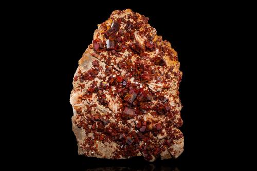 Vanadinite with Baryte<br />Mibladen (Mibladen mining district), Midelt, Midelt Province, Drâa-Tafilalet Region, Morocco<br />27.0	x 20.0 x 12.0 cm<br /> (Author: MIM Museum)