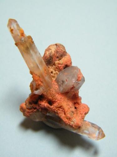 Quartz and Phenakite<br />Stiepelmann Mine, Spitzkopje area, Karibib District, Erongo Region, Namibia<br />34mm x 34mm x 20mm<br /> (Author: Heimo Hellwig)