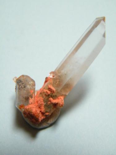 Quartz and Phenakite<br />Stiepelmann Mine, Spitzkopje area, Karibib District, Erongo Region, Namibia<br />17mm x 37mm x 12mm<br /> (Author: Heimo Hellwig)