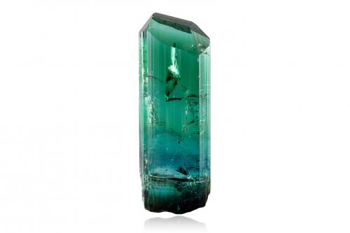 Elbaite (variety verdelite)<br />Parun (Paroon), Wama District (Vama District), Nuristan Province, Afghanistan<br />5.0 x 5.0 x 12.5 cm<br /> (Author: MIM Museum)